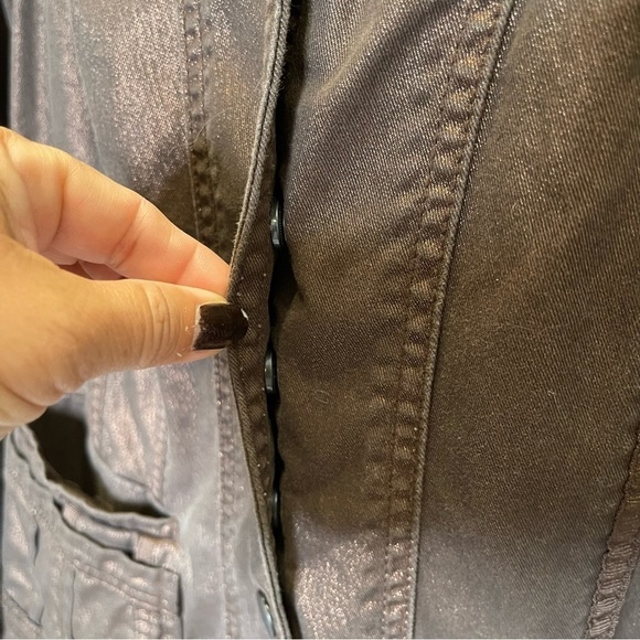 Coldwater Creek Bronze Snap Closure Jacket Sz W18 - Picture 6 of 8